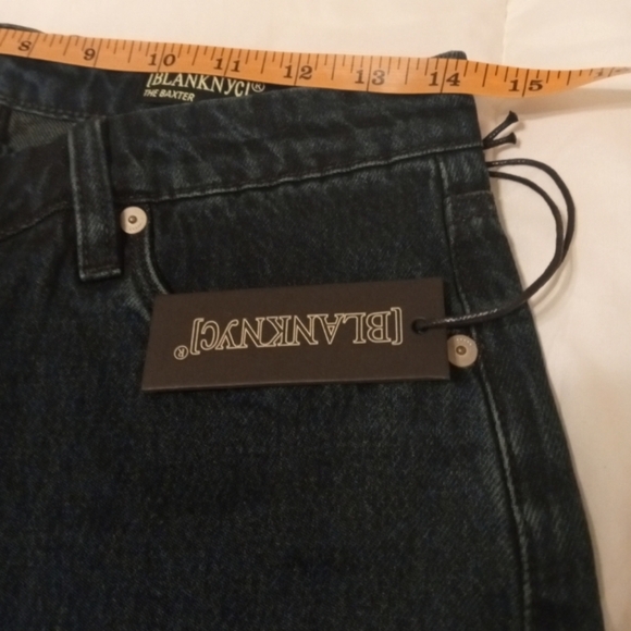 🆕 Blank NYC Baxter Rib Cage Jeans Straight Leg Overlap in Right Swipe, Size 28 - Picture 5 of 11